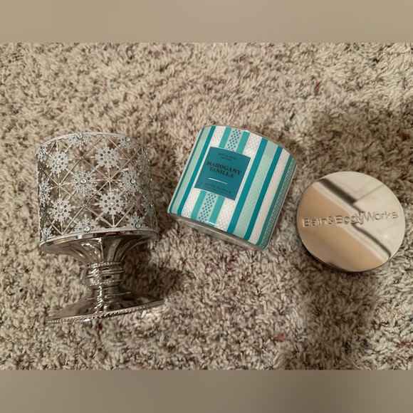 BBW geo snow ❄️ flake candle holder - Picture 13 of 13